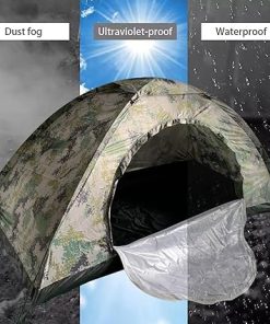 Portable Lightweight Camouflage Tent for Hiking and Camping 79×39″ 2