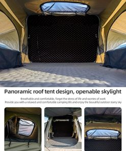 Hard Shell Rooftop Tent for Jeep Van Truck SUV Camping Attachments 2