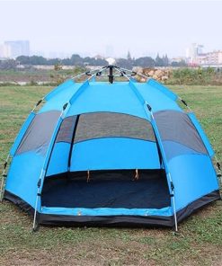 Family Camping Tent for 3-5 People Double Layer Rainproof Design 2