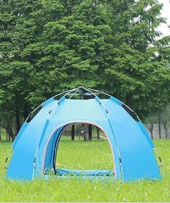 Lightweight Dome Camping Tent for 3-4 People Easy Setup Green