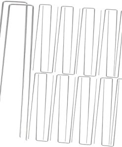 U Shaped Floor Nails 50pcs for Gardening Artificial Lawn Fabric