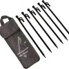 Cast Iron Tent Stakes Ground Nails Steel Sand Pegs for Camping