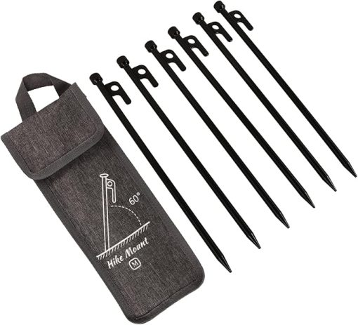 Cast Iron Tent Stakes Ground Nails Steel Sand Pegs for Camping