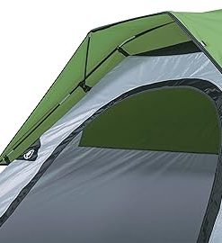 Ozark Trail 3-Person Clip & Camp Dome Tent with Rainfly, Mesh Roof, Built-in Storage Pockets, and E-Port Access, 7′ x 7′, Green 2