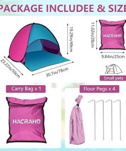 Automatic Instant Beach Tent Waterproof Sun Shelter for Camping Pink 2