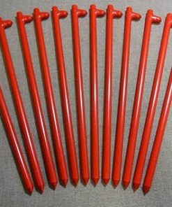 Heavy Duty Steel Tent Stakes 18 Inches Long 12 Pack