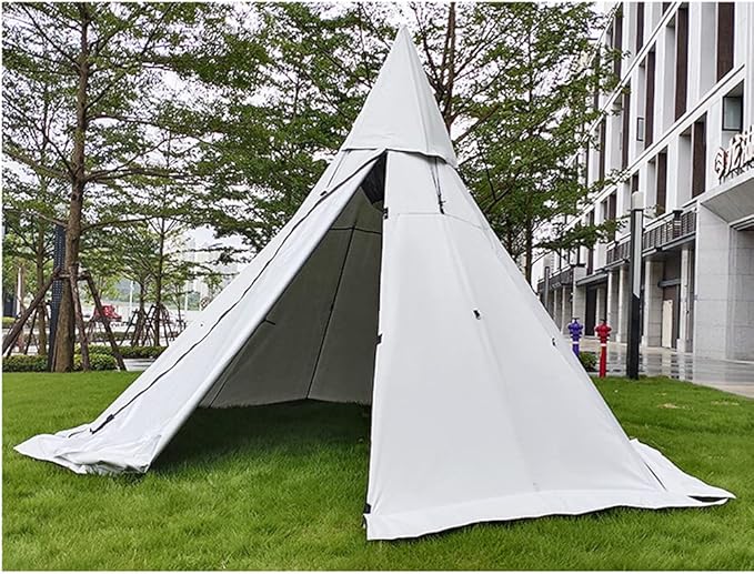 Waterproof Canvas Bell Tent with Stove Jack for All Season Camping Waterproof Canvas Bell Tent with Stove Jack for All Season Camping