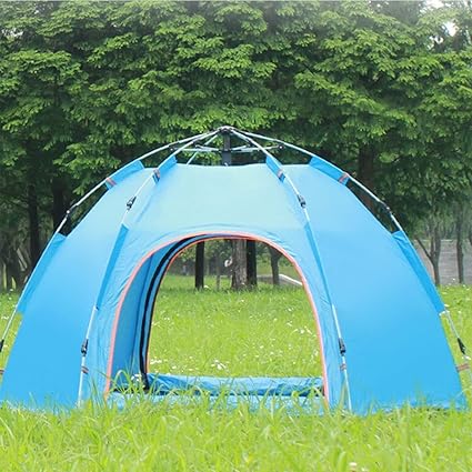 Lightweight 3-4 Person Waterproof Pop-Up Camping Tent with Carry Bag 2 Lightweight 3-4 Person Waterproof Pop-Up Camping Tent with Carry Bag - Image 2