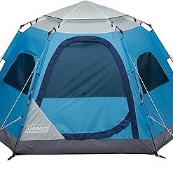 Coleman 4-Person Pop-Up Camping Tent Easy Setup Dark Room Option