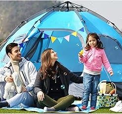 Hexagonal Automatic Camping Tent for 5-6 People Rainproof Breathable 2