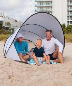 Coolibar UPF 50 Soltent Instant Pop-Up Beach Tent Silver Color