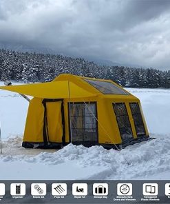 London 360 Luxury Inflatable Camping Tent for 8 People with Sunroof 2
