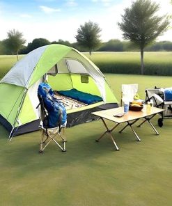 Lightweight Waterproof 4-Person Dome Tent for Camping and Hiking 2