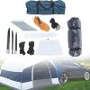 Easy Setup Inflatable Camping Tent for 4-6 Persons Waterproof Beige 4