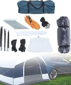 Portable SUV Camping Tent with Aluminum Alloy, High Wind Resistance, Easy Storage, Ground Nails and Wind-Proof Rope for Maximum Stability and Safety