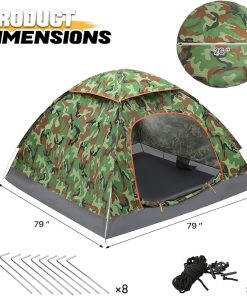 Ultralight 2 Person Dome Tent with Skylight for Camping and Hiking 2