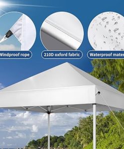 Heavy Duty 5x5ft Pop Up Canopy Tent for Market Restaurant or Beach 2