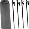 Heavy Duty Steel Tarp Hooks and Tent Pegs 10 Inch for Camping 3