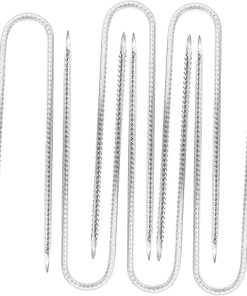 6 Pack U Shaped Metal Garden Stakes for Tent and Patio Use