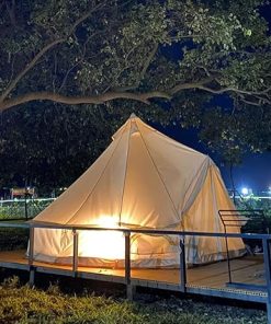 Heavy Duty Waterproof 4 Season Luxury Canvas Bell Tent for Camping 2