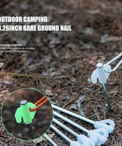 Glow in the Dark Tent Pegs 10 Pack Heavy Duty Storm Proof 8.27 Inch 2