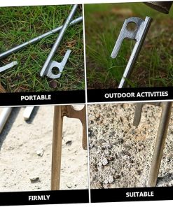 Stainless Steel Ground Anchor Tent Pegs for Canopy and Garden Use 2