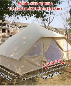 Spacious 13x16ft Family Camping Tent for 8-10 People Waterproof 2