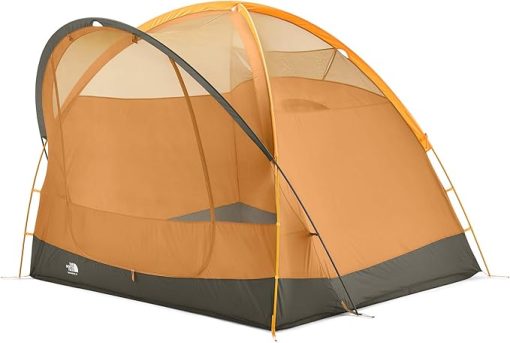 The North Face Wawona 4P Tent Light Exuberance Brown Orange Green - Image 2