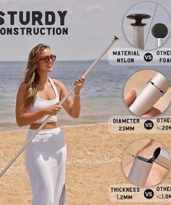 WEKAPO Extra Replacement Poles for a Beach Tent, 7’8” Tall, Made 6061 Aluminum (for tent 11×11) 2