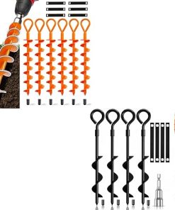 Heavy Duty Tent Stakes Ground Anchor Pack of 10 for Trampolines