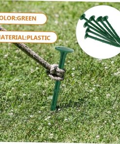 150 Plastic Ground Nails for Garden Staples and Landscape Fabric Pins 2