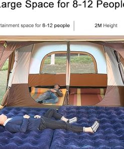 Large Family Camping Yurt Tent 5-8 Person Waterproof 4 Season Shelter 2