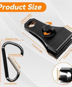 Heavy Duty Tarp Clips 72 PCs Lock Grip Fasteners for Camping Awning 2