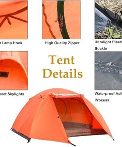 Ultralight Waterproof Backpacking Tent for 2-3 People Easy Setup 2