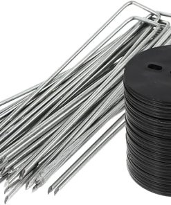 KESYOO Heavy Duty Gardening Ground Nail Set 30 U Shape Tent Stakes