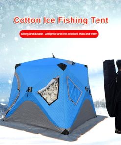 Winter Fishing Tent for 3-4 People Thickened Ventilated Outdoor Use 2