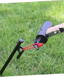 Heavy Duty Tent Stakes Set with Storage Bag for Camping and Outdoors 2