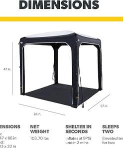 Dometic Hub 2 Redux Inflatable Shelter Mesh Panel in Recycled Material 2