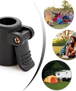 Tent Clamp Fastener for Poles Camping Picnics Awning 20 Pack Black 2
