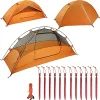 Ultralight 4 Person Teepee Tent with Fire Retardant Stove Jack 3