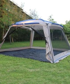 Portable Beach Tent for 4-8 People – Family Sun Shelter and Mat