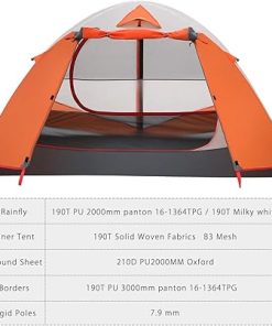 Moon Lence Ultralight 2 Person Camping Tent for Hiking and Mountaineering 2