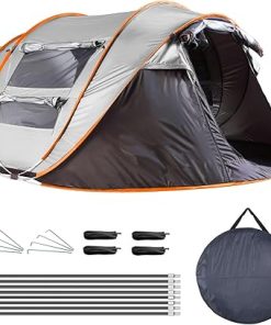 5-8 Person Waterproof Pop Up Tent for Family Camping and Hiking