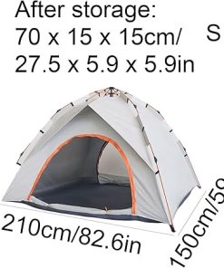 Automatic Pop Up Multi-Purpose Camping Tent with Double Doors 2