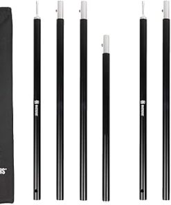 OneTigris Lightweight 1.6m Tent Poles with Bulwark Camping Tarp 2