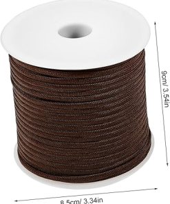 Durable Beige Camping Rope 2 Rolls 50m 4mm for Outdoor Use 2