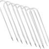 VOSAREA Iron Ground Stakes Multi-Function Tent Stakes for Trampolines 3