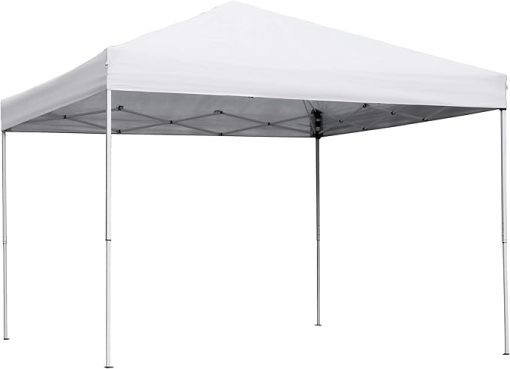 10 x 10 '' Pop-Up Canopy Tent Sun Protection Waterproof Instant Shelter Portable Folding Canopy with Roller Carry Bag, White