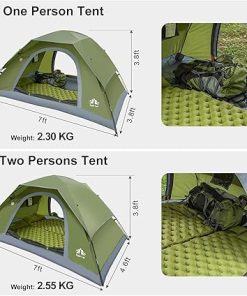 Night Cat 90L Hiking Backpack and Tent Combo for 2 Person Camping 2
