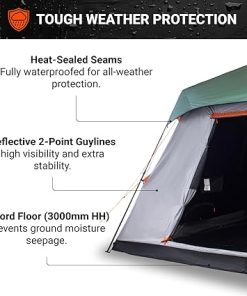 Crua Noir 6 Person Outdoor Camping Tent with Blackout and Waterproof Features 2